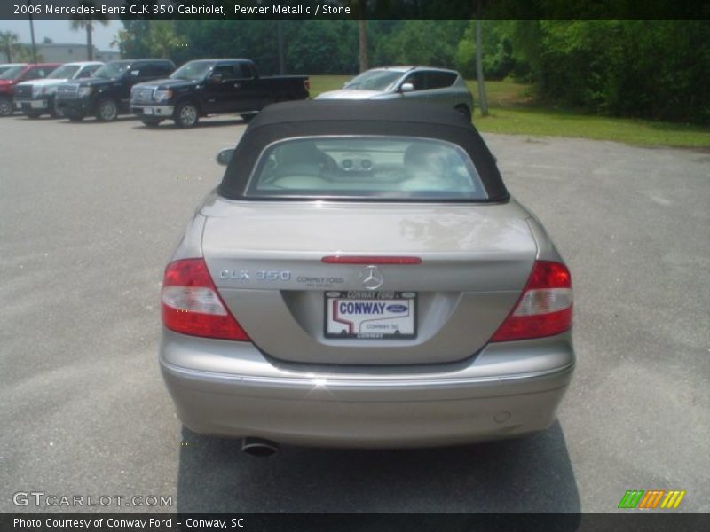 Pewter Metallic / Stone 2006 Mercedes-Benz CLK 350 Cabriolet