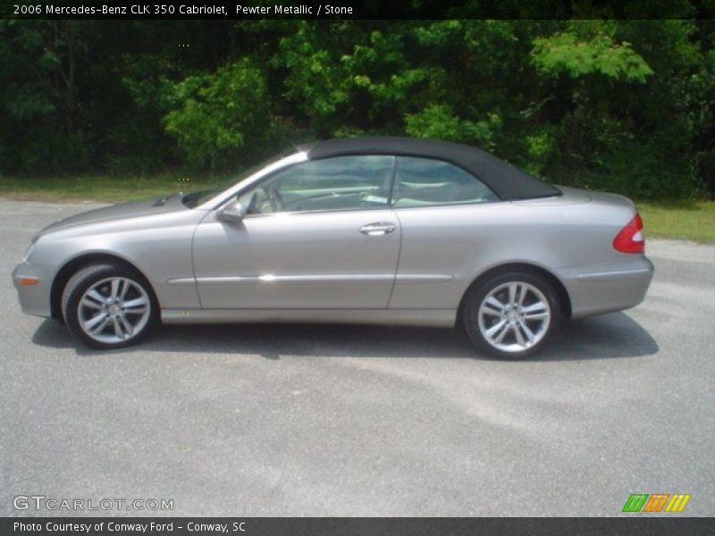 Pewter Metallic / Stone 2006 Mercedes-Benz CLK 350 Cabriolet