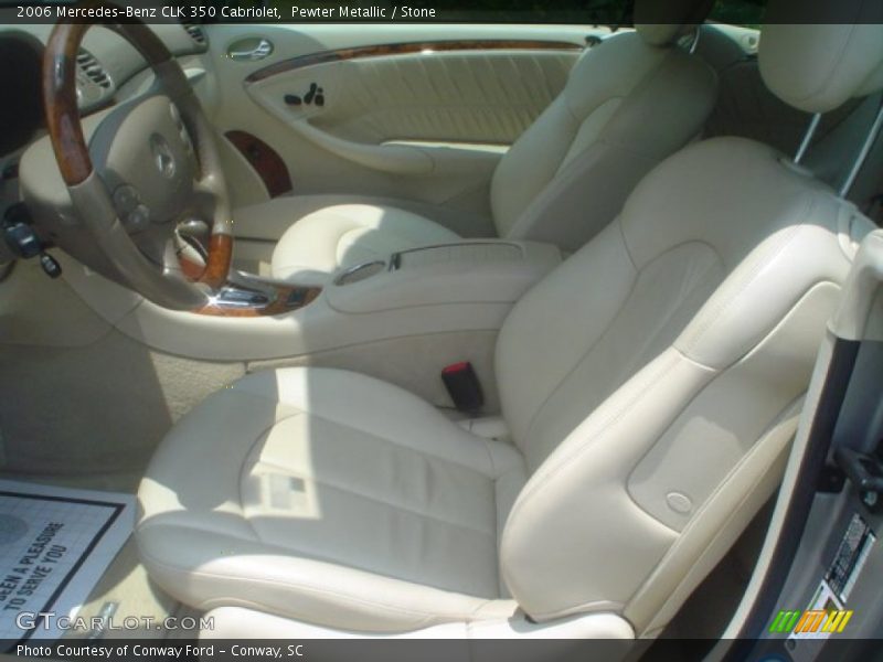 Pewter Metallic / Stone 2006 Mercedes-Benz CLK 350 Cabriolet