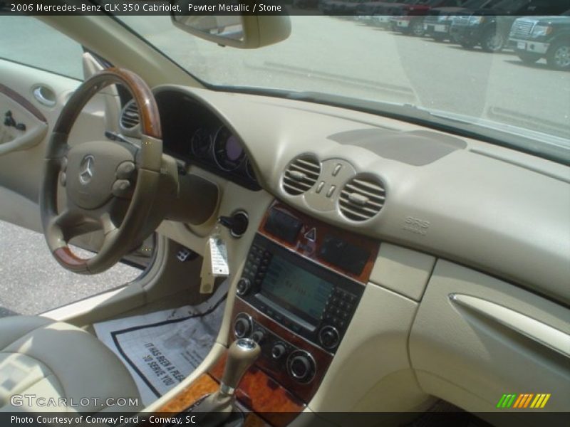 Pewter Metallic / Stone 2006 Mercedes-Benz CLK 350 Cabriolet