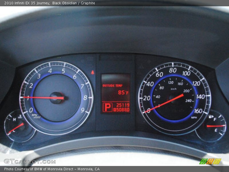 Black Obsidian / Graphite 2010 Infiniti EX 35 Journey