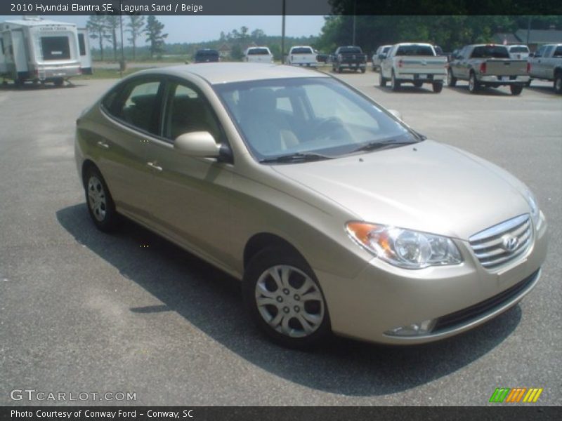 Laguna Sand / Beige 2010 Hyundai Elantra SE