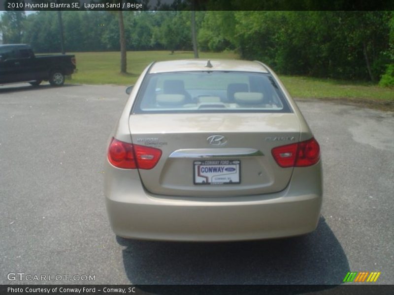 Laguna Sand / Beige 2010 Hyundai Elantra SE