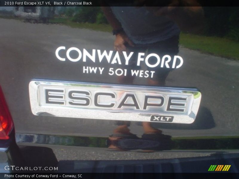 Black / Charcoal Black 2010 Ford Escape XLT V6