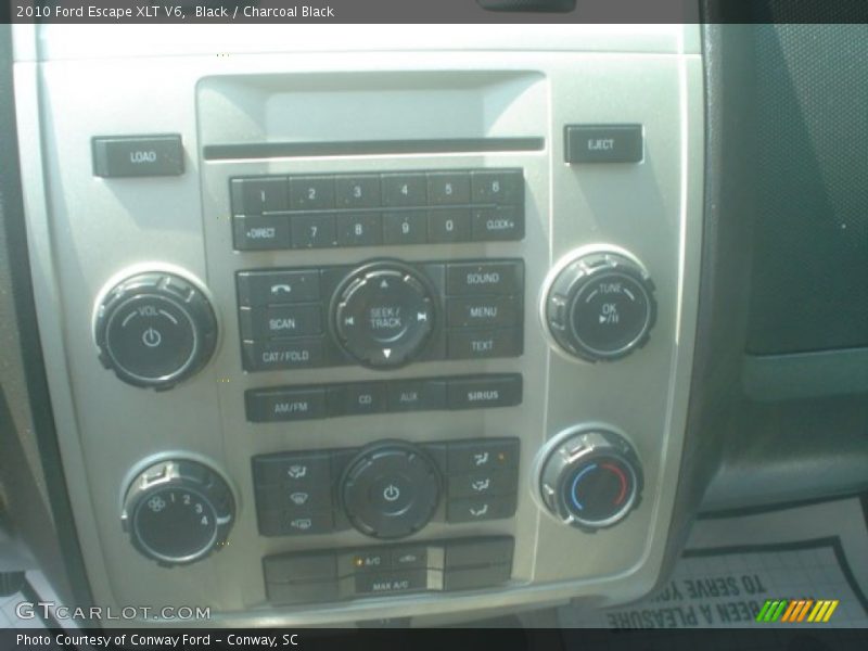 Black / Charcoal Black 2010 Ford Escape XLT V6