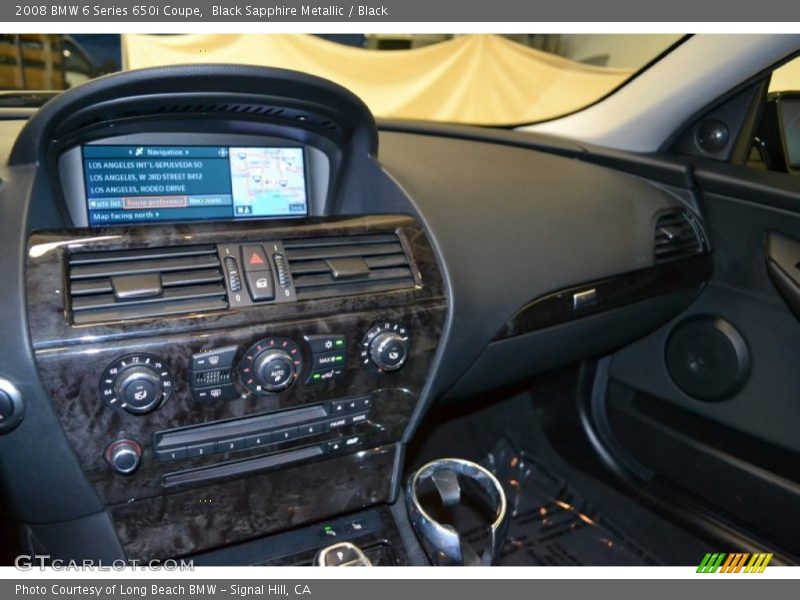 Dashboard of 2008 6 Series 650i Coupe