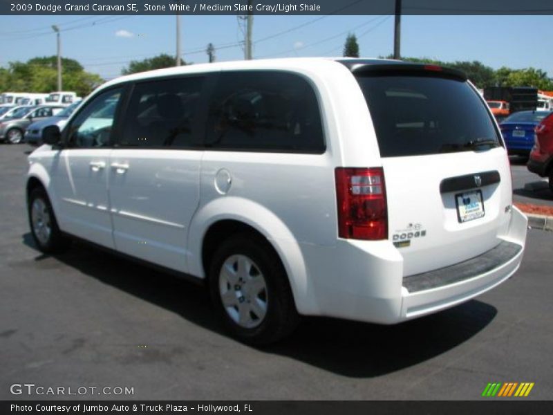 Stone White / Medium Slate Gray/Light Shale 2009 Dodge Grand Caravan SE