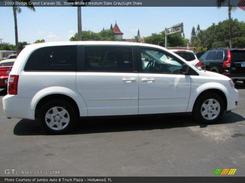 Stone White / Medium Slate Gray/Light Shale 2009 Dodge Grand Caravan SE