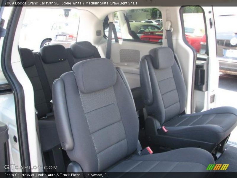 Stone White / Medium Slate Gray/Light Shale 2009 Dodge Grand Caravan SE