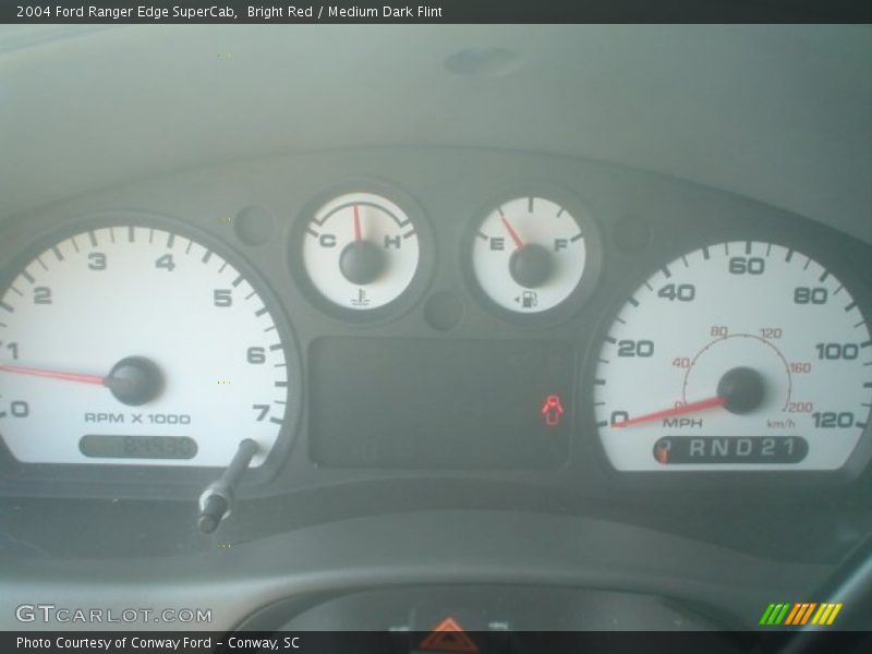 Bright Red / Medium Dark Flint 2004 Ford Ranger Edge SuperCab