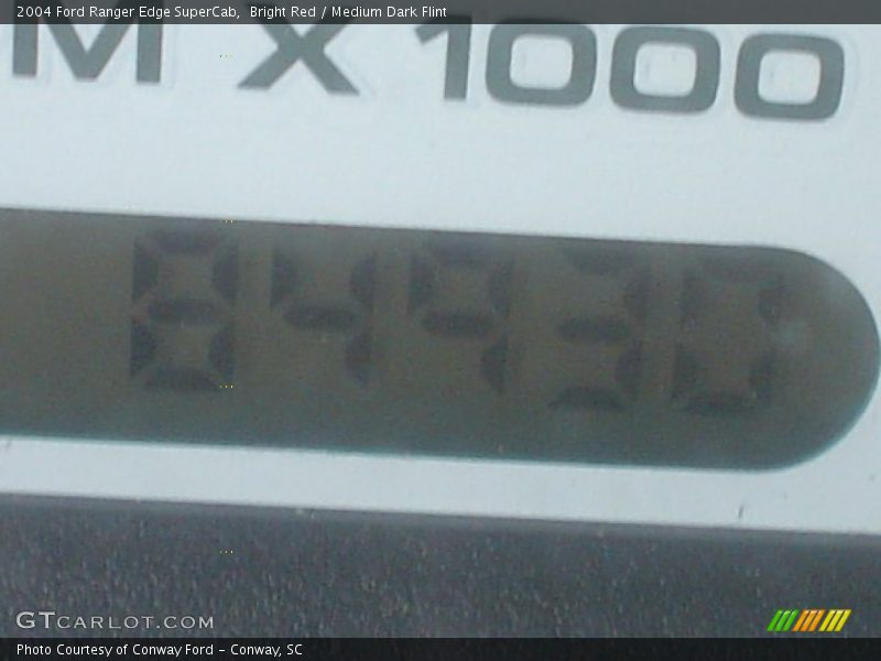 Bright Red / Medium Dark Flint 2004 Ford Ranger Edge SuperCab