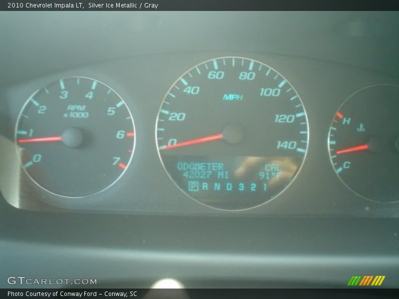 Silver Ice Metallic / Gray 2010 Chevrolet Impala LT