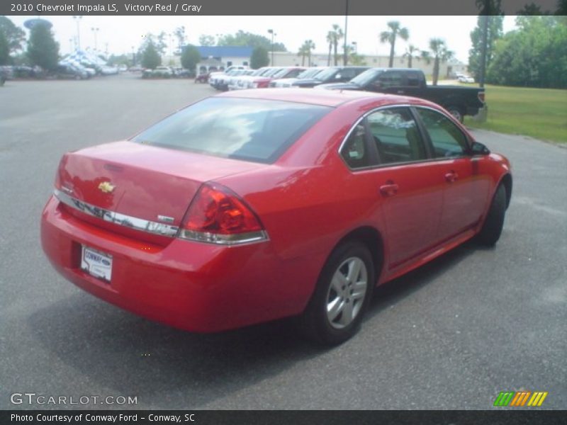 Victory Red / Gray 2010 Chevrolet Impala LS