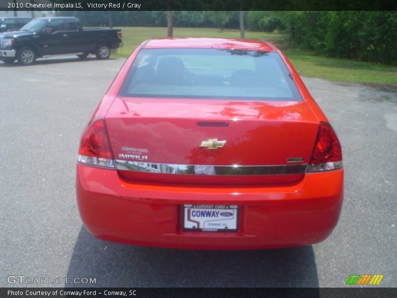 Victory Red / Gray 2010 Chevrolet Impala LS
