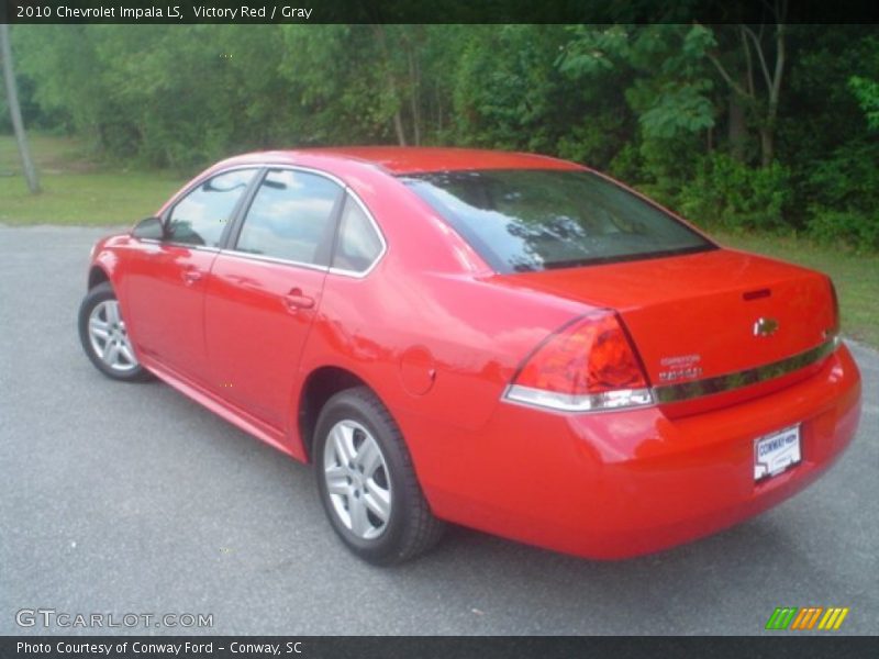 Victory Red / Gray 2010 Chevrolet Impala LS