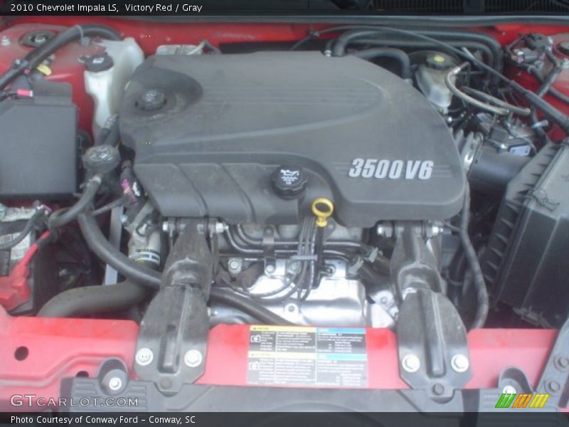 Victory Red / Gray 2010 Chevrolet Impala LS