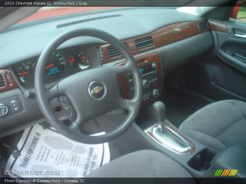 Victory Red / Gray 2010 Chevrolet Impala LS