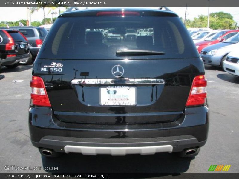 Black / Macadamia 2006 Mercedes-Benz ML 350 4Matic
