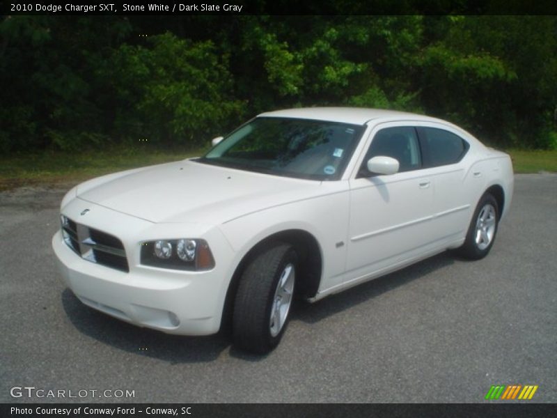 Stone White / Dark Slate Gray 2010 Dodge Charger SXT