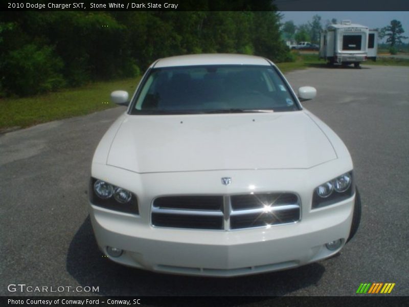 Stone White / Dark Slate Gray 2010 Dodge Charger SXT