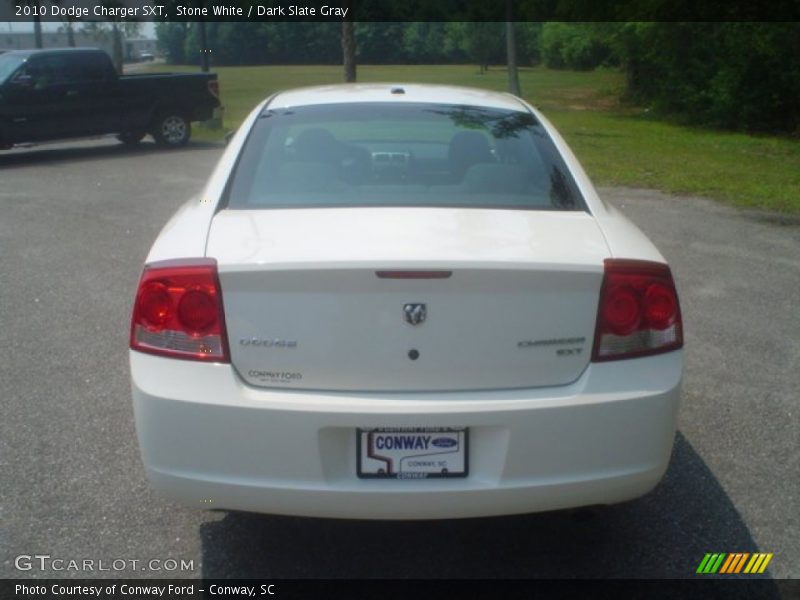 Stone White / Dark Slate Gray 2010 Dodge Charger SXT