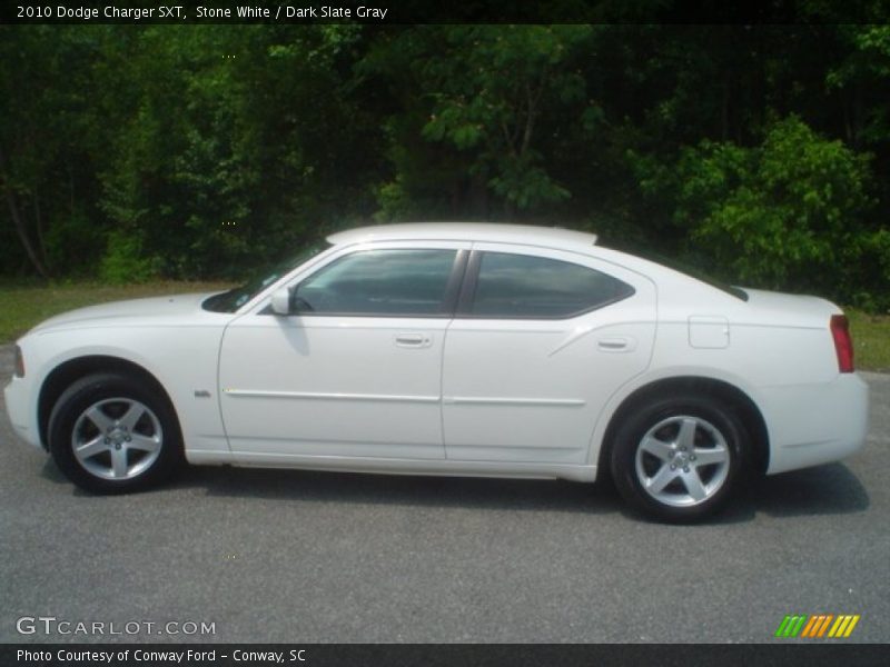 Stone White / Dark Slate Gray 2010 Dodge Charger SXT