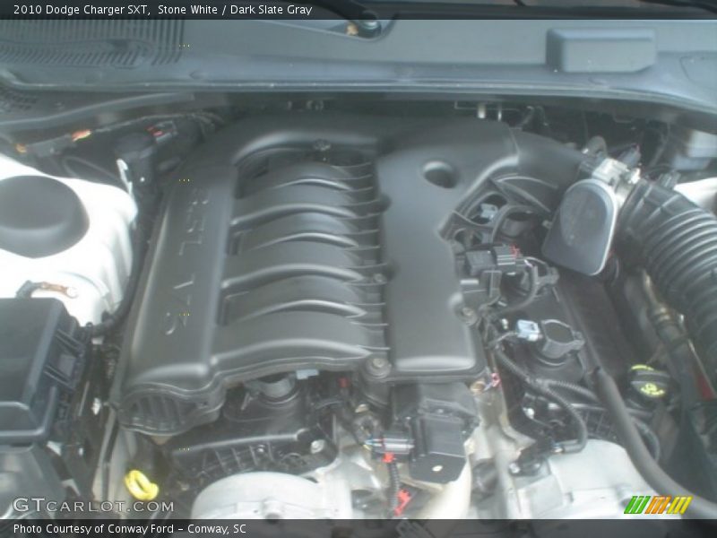 Stone White / Dark Slate Gray 2010 Dodge Charger SXT