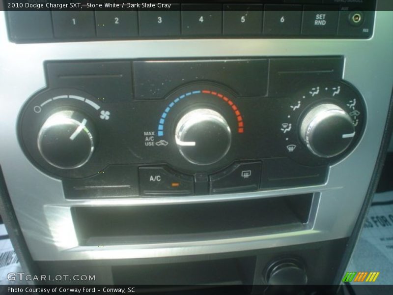 Stone White / Dark Slate Gray 2010 Dodge Charger SXT