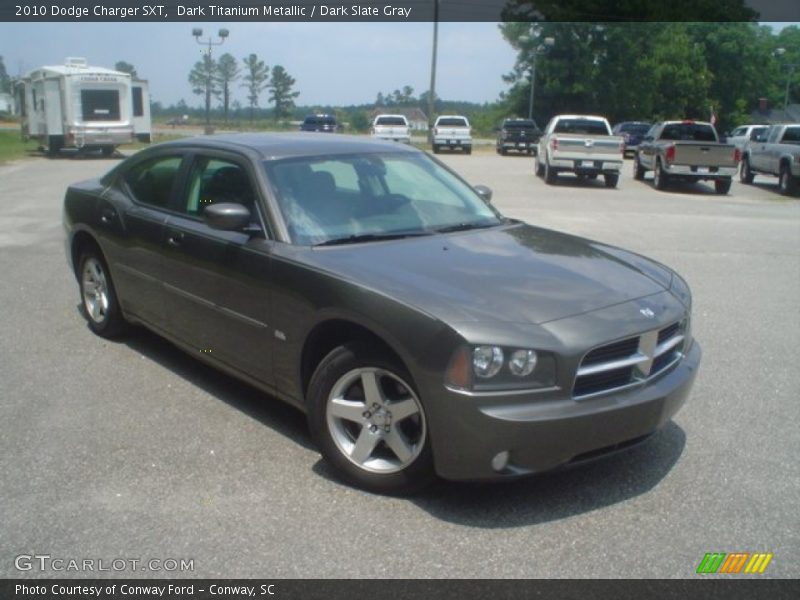 Dark Titanium Metallic / Dark Slate Gray 2010 Dodge Charger SXT