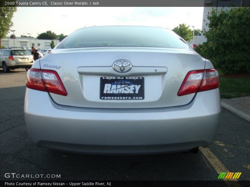 Classic Silver Metallic / Ash 2008 Toyota Camry CE