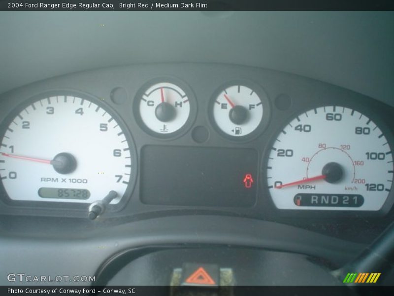 Bright Red / Medium Dark Flint 2004 Ford Ranger Edge Regular Cab