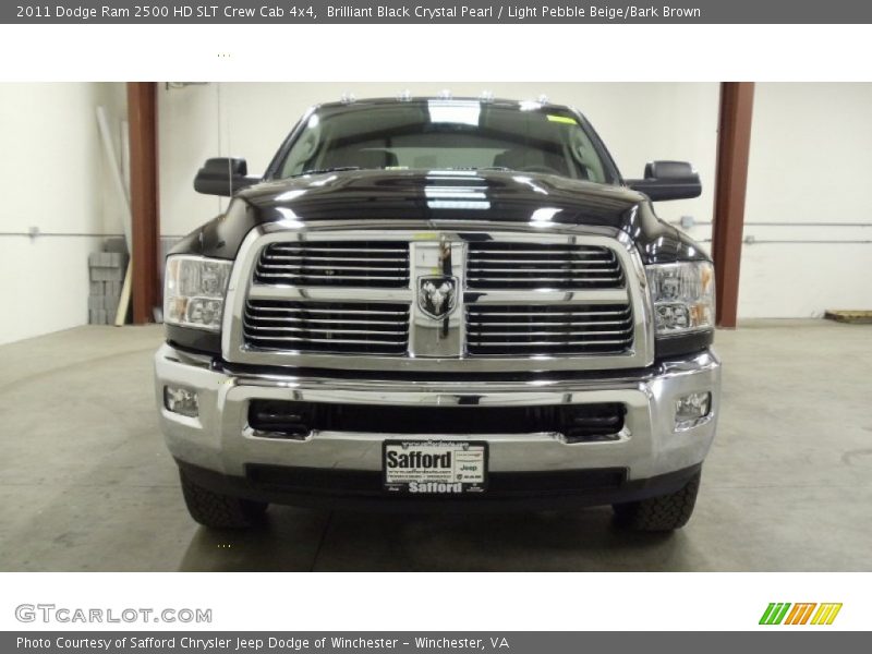 Brilliant Black Crystal Pearl / Light Pebble Beige/Bark Brown 2011 Dodge Ram 2500 HD SLT Crew Cab 4x4