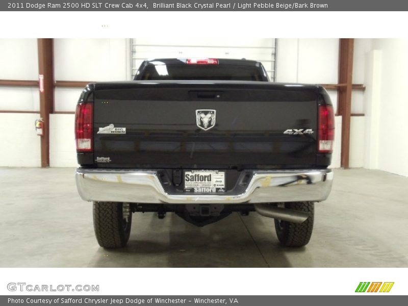 Brilliant Black Crystal Pearl / Light Pebble Beige/Bark Brown 2011 Dodge Ram 2500 HD SLT Crew Cab 4x4