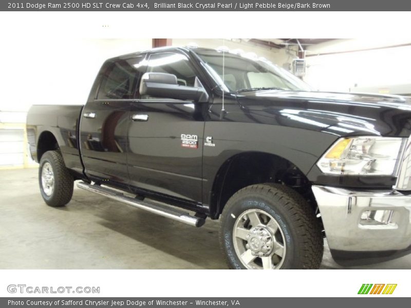 Brilliant Black Crystal Pearl / Light Pebble Beige/Bark Brown 2011 Dodge Ram 2500 HD SLT Crew Cab 4x4