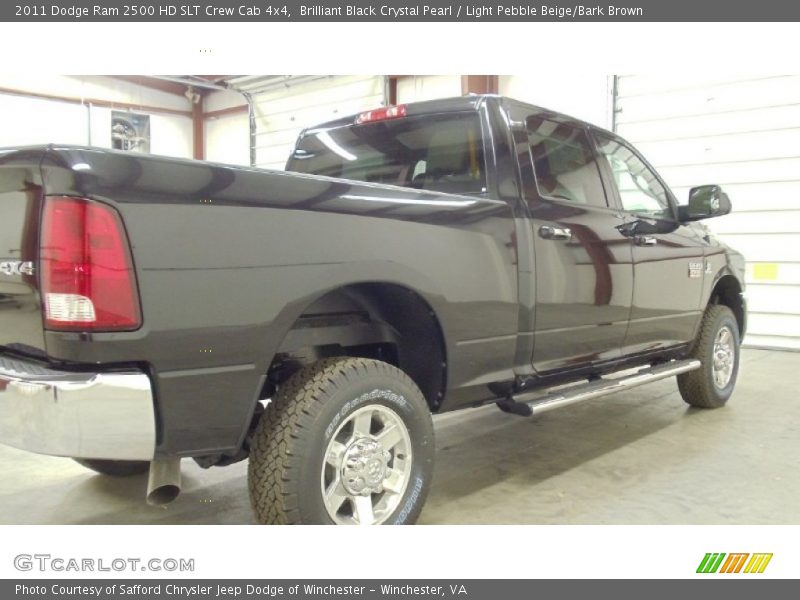 Brilliant Black Crystal Pearl / Light Pebble Beige/Bark Brown 2011 Dodge Ram 2500 HD SLT Crew Cab 4x4