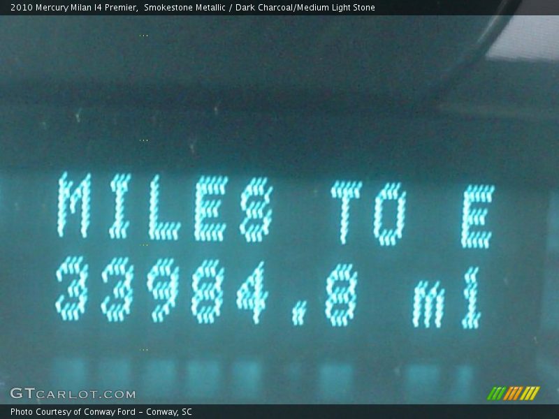 Smokestone Metallic / Dark Charcoal/Medium Light Stone 2010 Mercury Milan I4 Premier