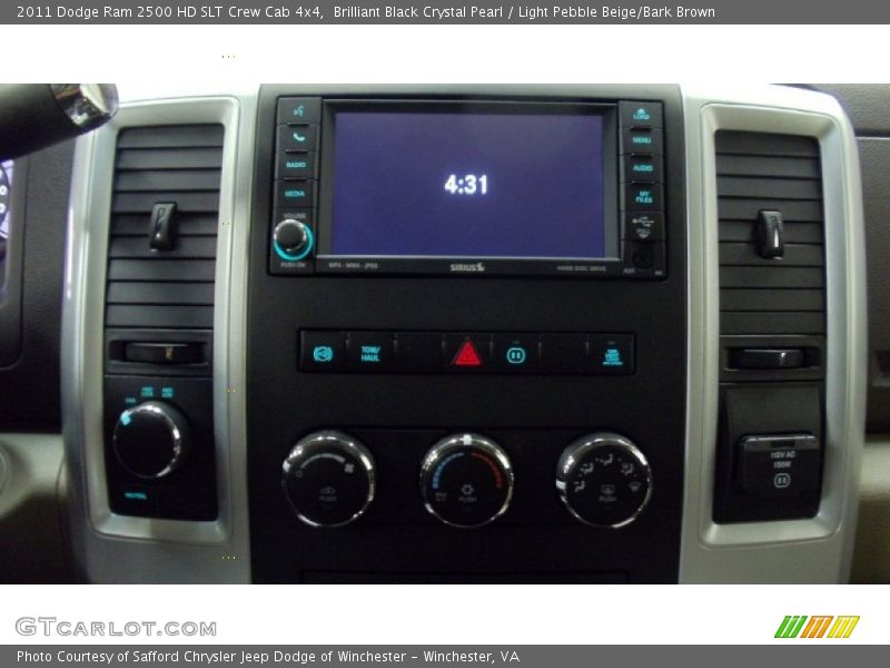 Brilliant Black Crystal Pearl / Light Pebble Beige/Bark Brown 2011 Dodge Ram 2500 HD SLT Crew Cab 4x4