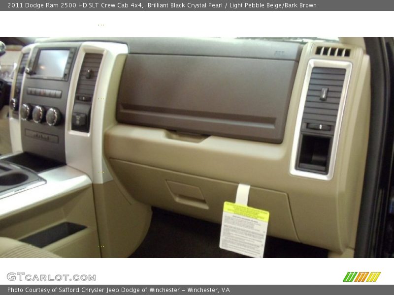 Brilliant Black Crystal Pearl / Light Pebble Beige/Bark Brown 2011 Dodge Ram 2500 HD SLT Crew Cab 4x4