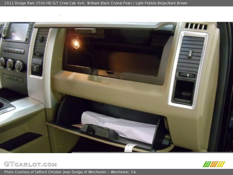 Brilliant Black Crystal Pearl / Light Pebble Beige/Bark Brown 2011 Dodge Ram 2500 HD SLT Crew Cab 4x4