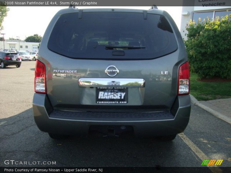 Storm Gray / Graphite 2008 Nissan Pathfinder LE 4x4