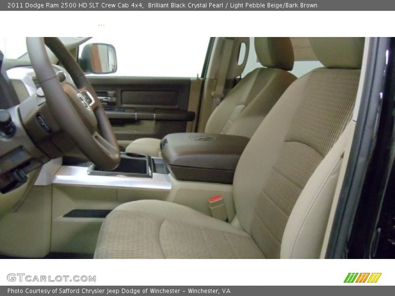 Brilliant Black Crystal Pearl / Light Pebble Beige/Bark Brown 2011 Dodge Ram 2500 HD SLT Crew Cab 4x4