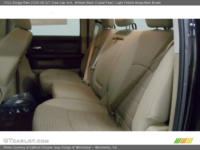 Brilliant Black Crystal Pearl / Light Pebble Beige/Bark Brown 2011 Dodge Ram 2500 HD SLT Crew Cab 4x4