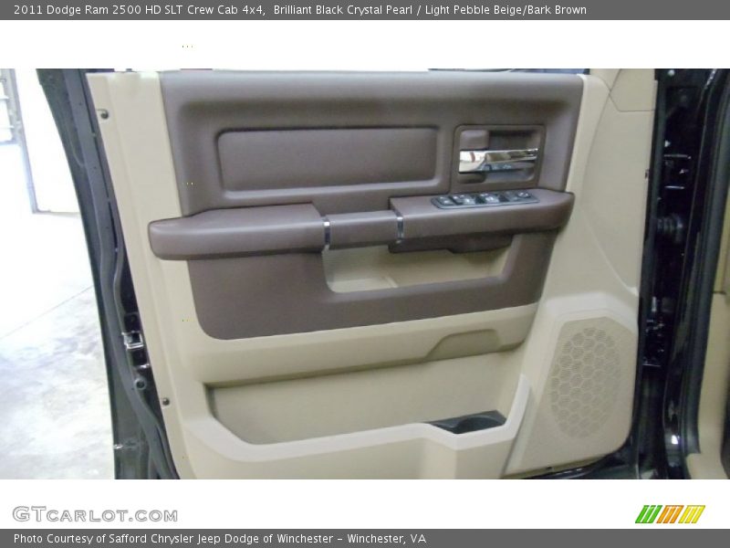 Brilliant Black Crystal Pearl / Light Pebble Beige/Bark Brown 2011 Dodge Ram 2500 HD SLT Crew Cab 4x4