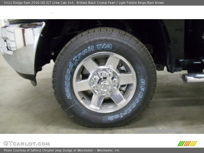 Brilliant Black Crystal Pearl / Light Pebble Beige/Bark Brown 2011 Dodge Ram 2500 HD SLT Crew Cab 4x4