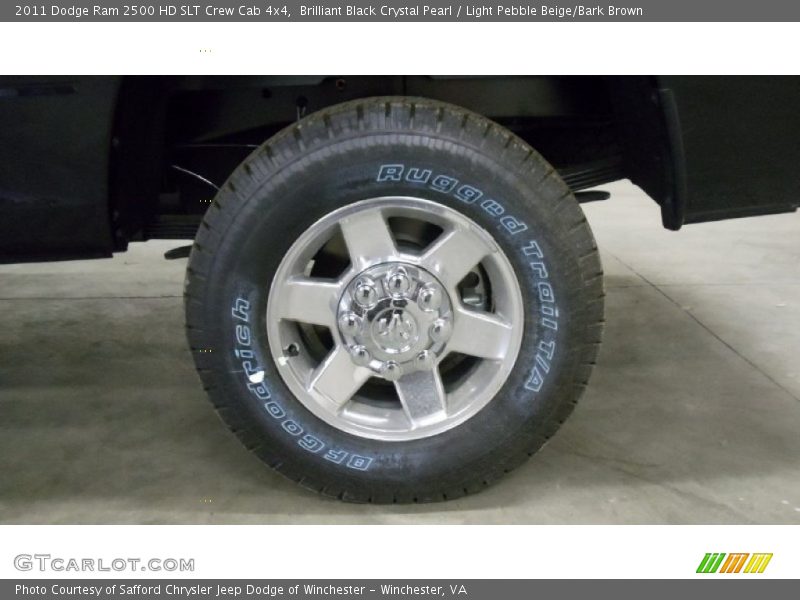 Brilliant Black Crystal Pearl / Light Pebble Beige/Bark Brown 2011 Dodge Ram 2500 HD SLT Crew Cab 4x4