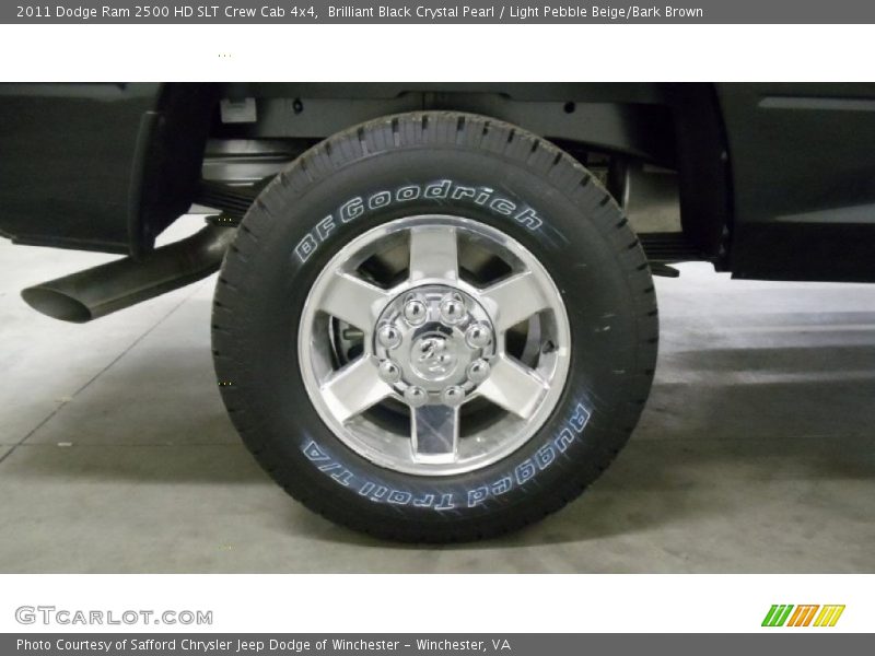 Brilliant Black Crystal Pearl / Light Pebble Beige/Bark Brown 2011 Dodge Ram 2500 HD SLT Crew Cab 4x4