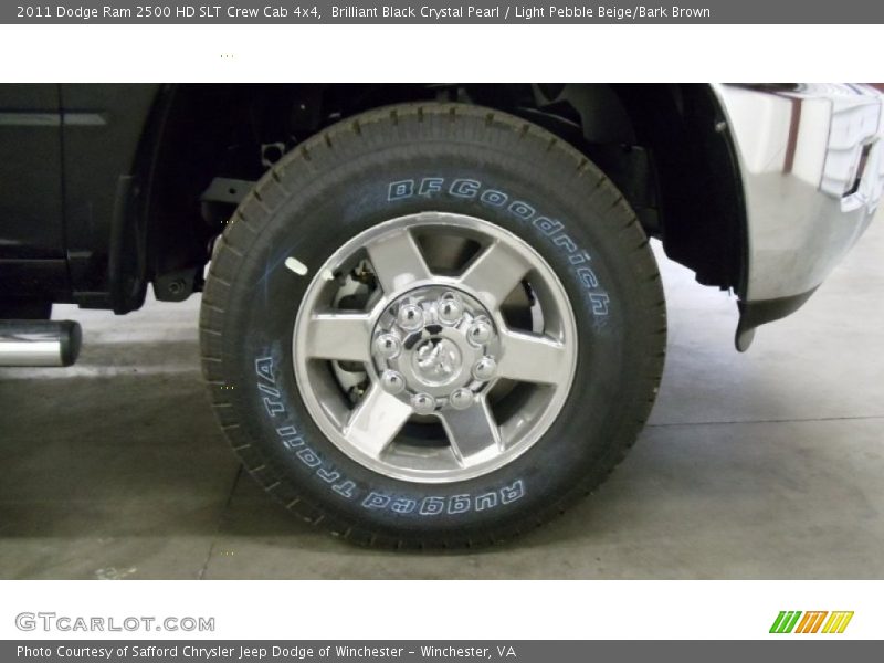 Brilliant Black Crystal Pearl / Light Pebble Beige/Bark Brown 2011 Dodge Ram 2500 HD SLT Crew Cab 4x4