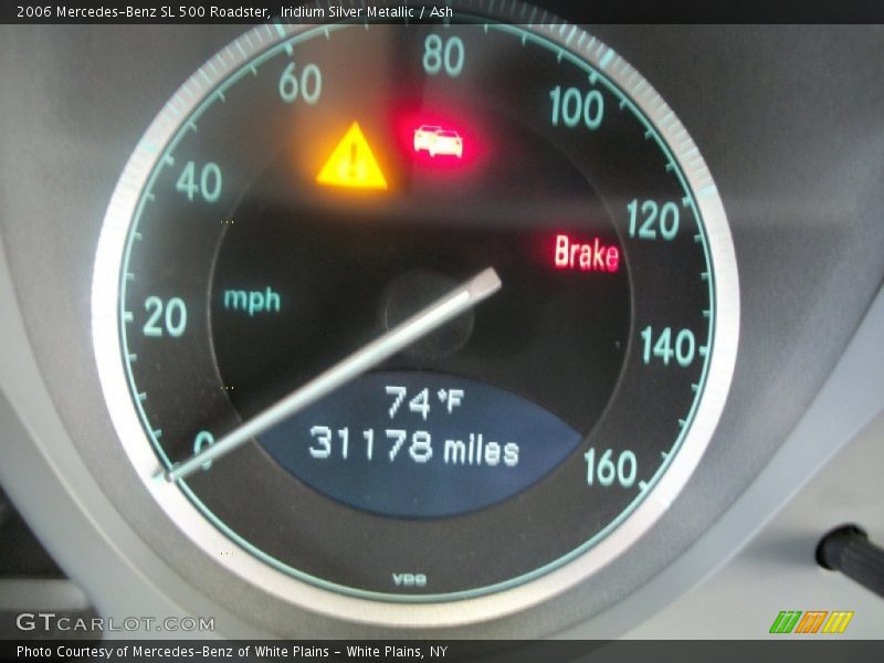 Iridium Silver Metallic / Ash 2006 Mercedes-Benz SL 500 Roadster