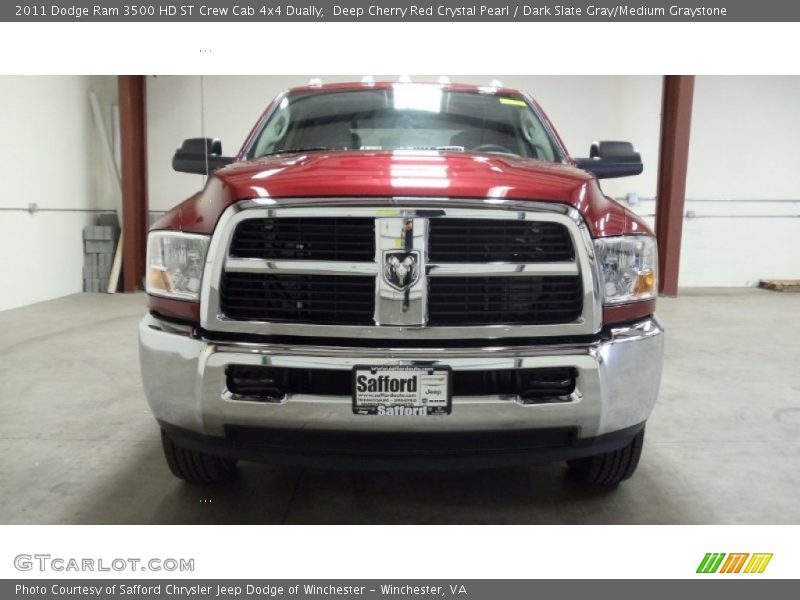 Deep Cherry Red Crystal Pearl / Dark Slate Gray/Medium Graystone 2011 Dodge Ram 3500 HD ST Crew Cab 4x4 Dually
