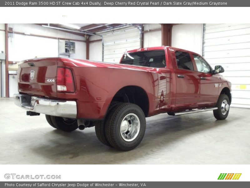  2011 Ram 3500 HD ST Crew Cab 4x4 Dually Deep Cherry Red Crystal Pearl